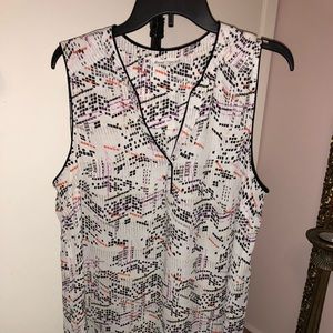 DANIEL RAINN ABSTRACT LONG BLOUSE SIZE XL